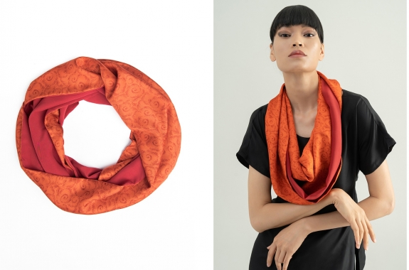 Silk scarf LOUISA - Yun